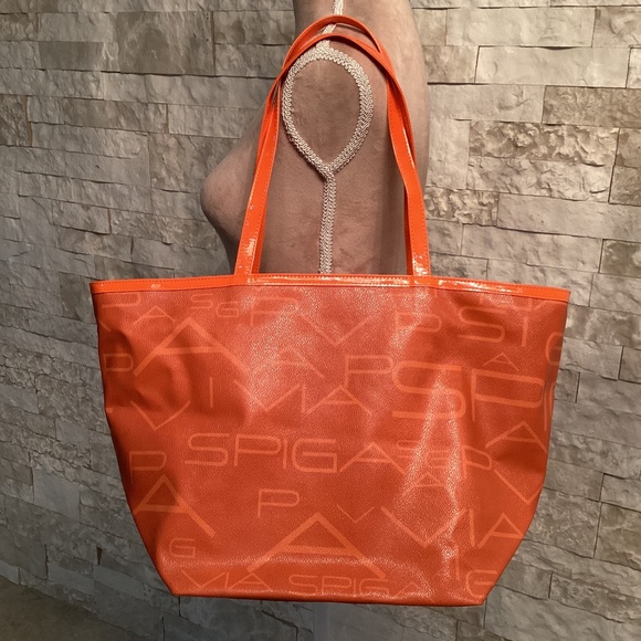 Via Spiga Sport Signature Coated Fabric Tote Bag - Picture 1 of 16